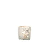 Lanterne J-Line Feuilles sur une table en bois, ambiance chaleureuse