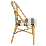 Chaise J-Line Live - rotin/plastique - naturel/noir