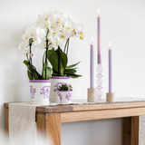 Cache-pot en céramique lilas