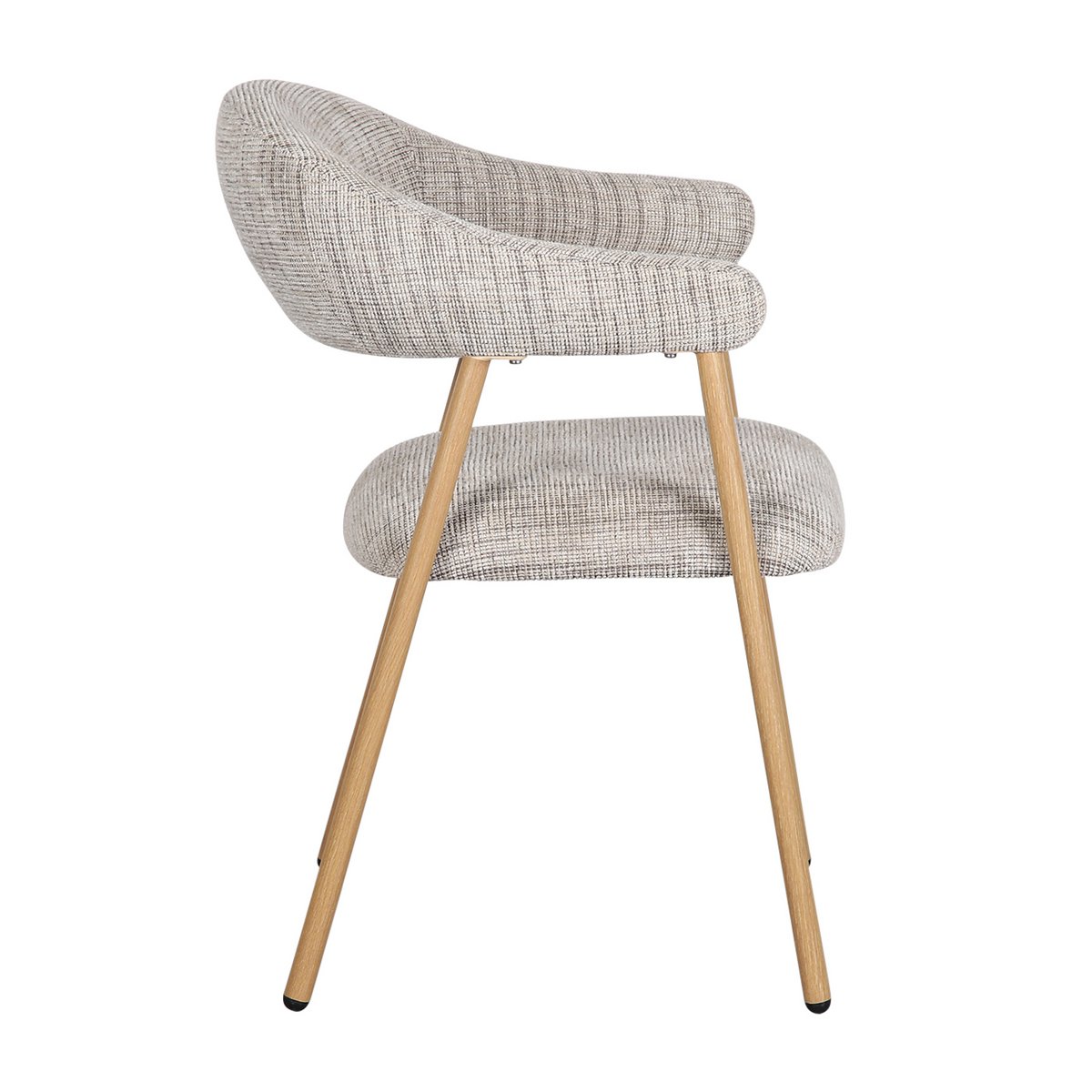 Chaise Scandi Okura en métal avec design élégant et contemporain