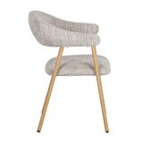 Chaise Scandi Okura en métal avec design élégant et contemporain