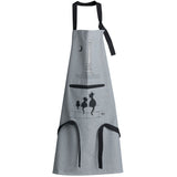 Tablier de cuisine Dubout Chats Eiffel Gris 72 x 85
