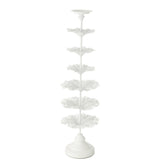J-Line Bougeoir Arbre Métal Blanc Grand