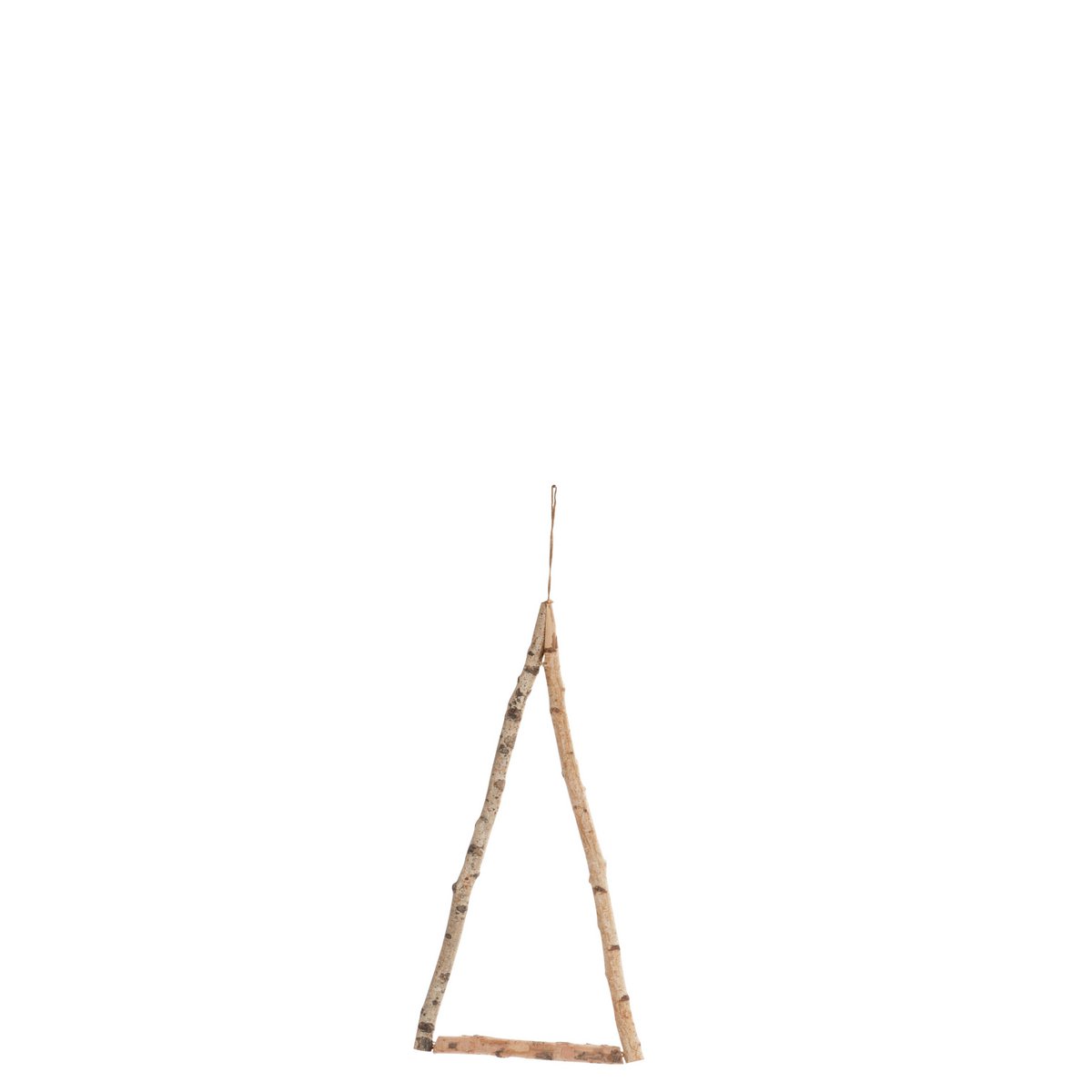 Sapin de Noël J-Line en polyrésine marron, petit modèle élégant