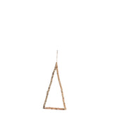 Sapin de Noël J-Line en polyrésine marron, petit modèle élégant