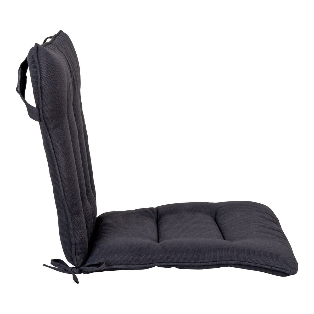 Coussin Cleveland noir en situation dans une salle à manger contemporaine