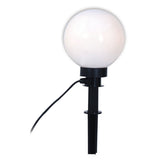 À l'extérieur de la broche Spittical "Ball" D: 20 cm, pour l'extérieur, une brochette de terre en plastique, blanc, e27, - Wegelettes