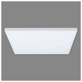 Panneau LED lampe de plafond "Carente" Longueur latérale 45 cm, sans cadre, de nombreuses fonctions, en métal et en plastique, blancs, LED intégrés