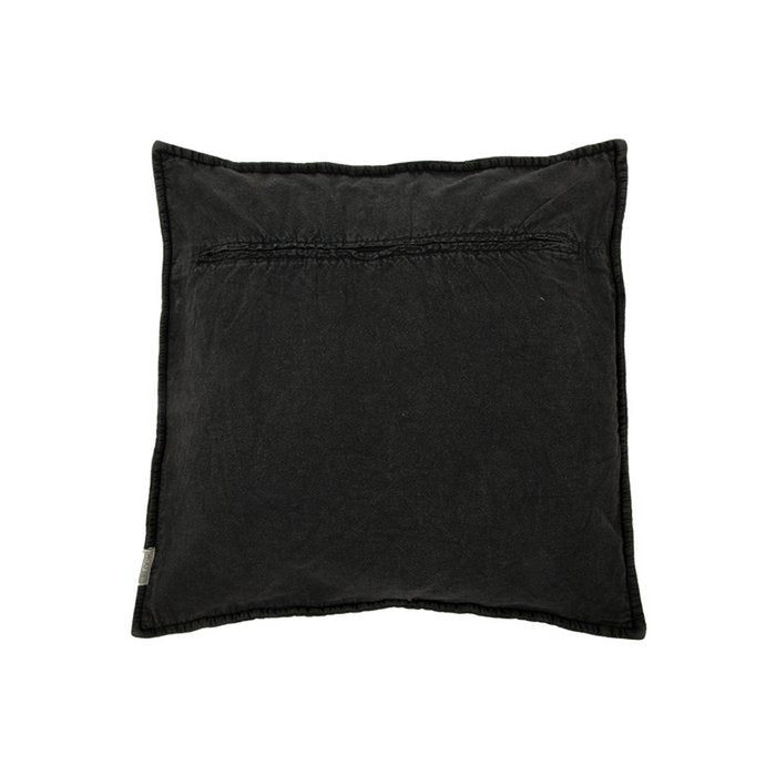 Coussin en velours Jessica noir 50x50, élégant et chic