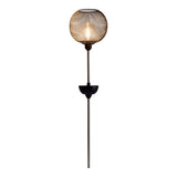 LED Solar-Erdspieß "Geli", pour l'extérieur, la brochette de terre en métal et en plastique en noir, avec LED intégrée