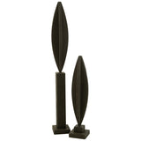 Déco Sur Pied Luke en Bois Noir - Détail du bois