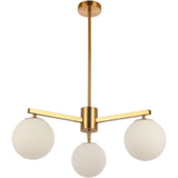 Lampe suspendue Stella Blanc 3 lumières