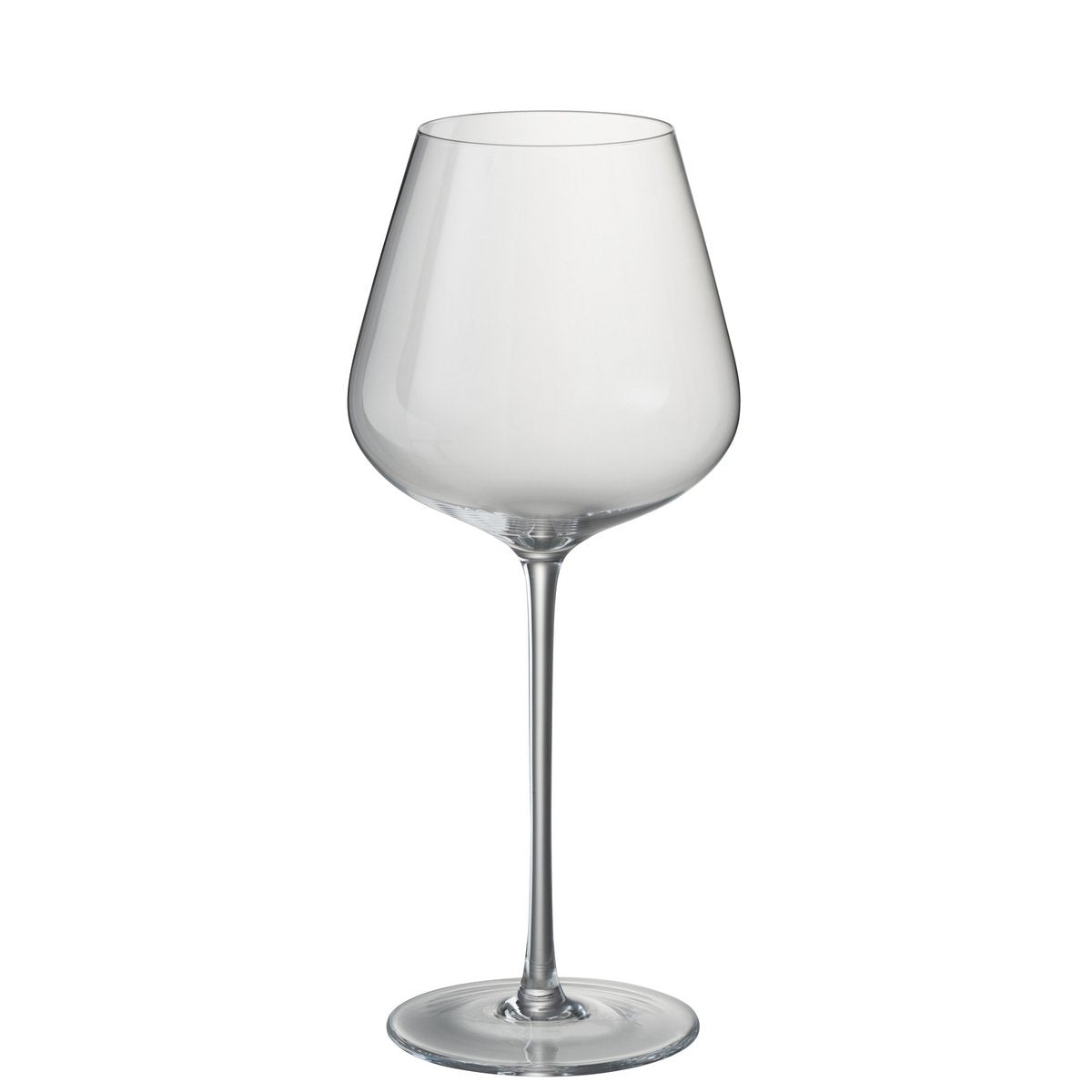 Verre à vin J-Line Wide en cristal, vue de côté montrant sa hauteur