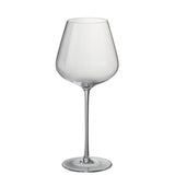 Verre à vin J-Line Wide en cristal, vue de côté montrant sa hauteur