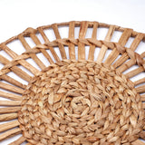 Set de table (Ensemble de 2, 4 ou 6) CARUBAN | Set de table Boho rond de 38 cm en jacinthe d'eau