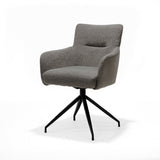 Fabric de fauteuil Joey Retro Bliss Anthracite Frame noir