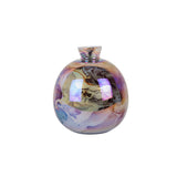 Vase Mélange Bouteille en verre marron avec finition brillante