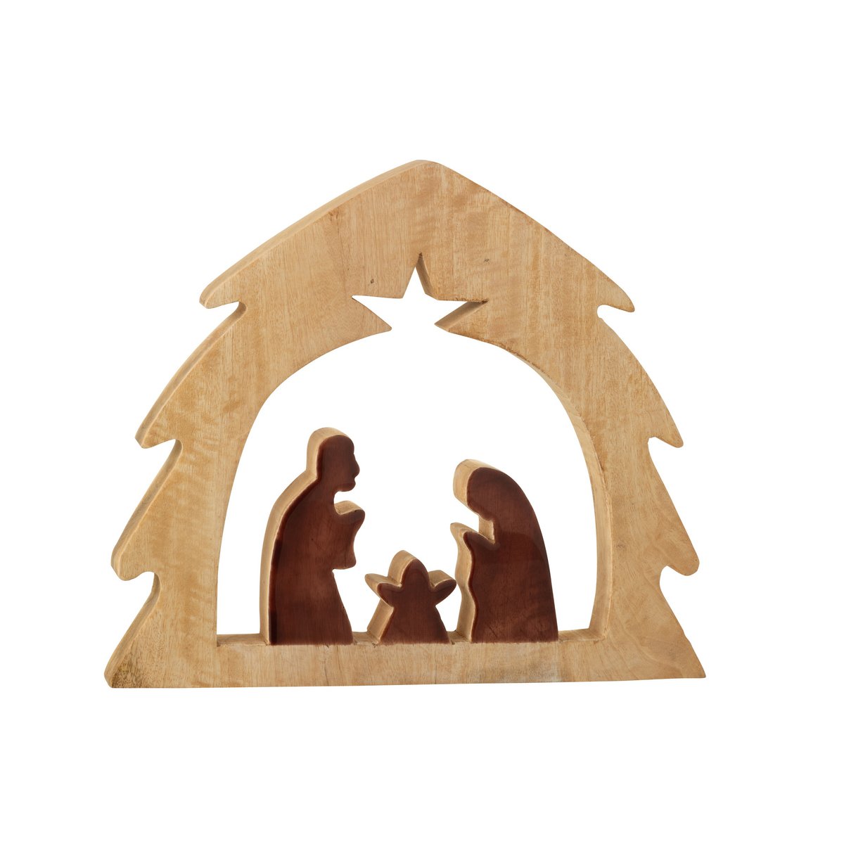 Détail de la crèche J-Line - finition bois élégante