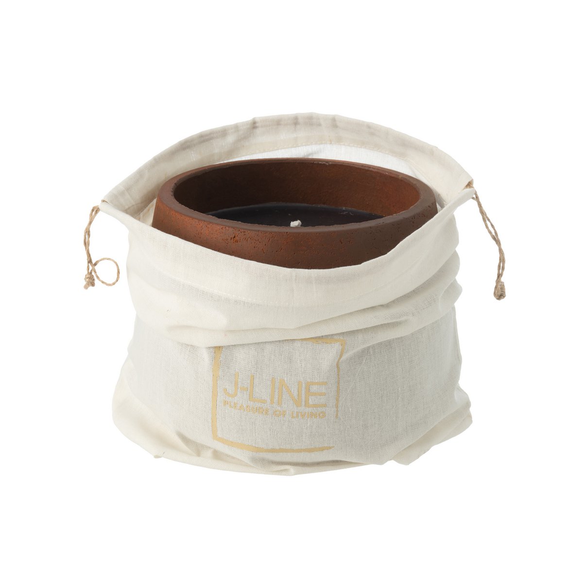 Bougie J-Line allumée créant une ambiance chaleureuse