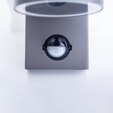 Lampe murale extérieure "Romb" avec détecteur de mouvement, aluminium colorant en anthracite, minuterie, lampe modifiable, 7 x 12,5 x 16,4 cm