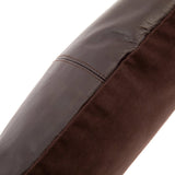 La Housse de Coussin en Cuir à Quatre Panneaux - Choco - 40x40
