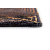 Eco Rug - Black Gold - Tapis marron, noir et or