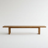 Banc avec pied carré - naturel - 220