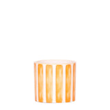 Cache-pot en céramique peint rayé orange Ø6 cm