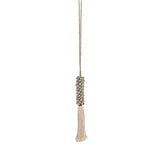 Le pompon en coquillage et coton - Gris