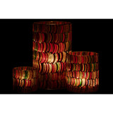 Éclairage doux de la lanterne J-Line Mosaic Curve, ambiance cosy