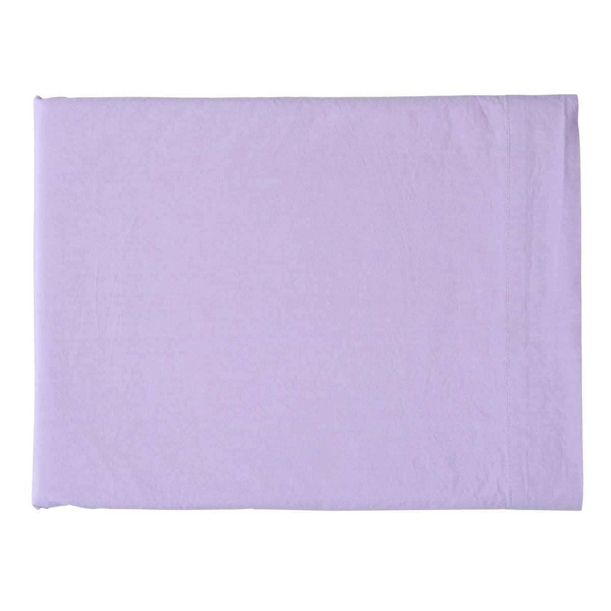 Drap plat Céleste Lilas 260x310 en coton biologique, doux et léger