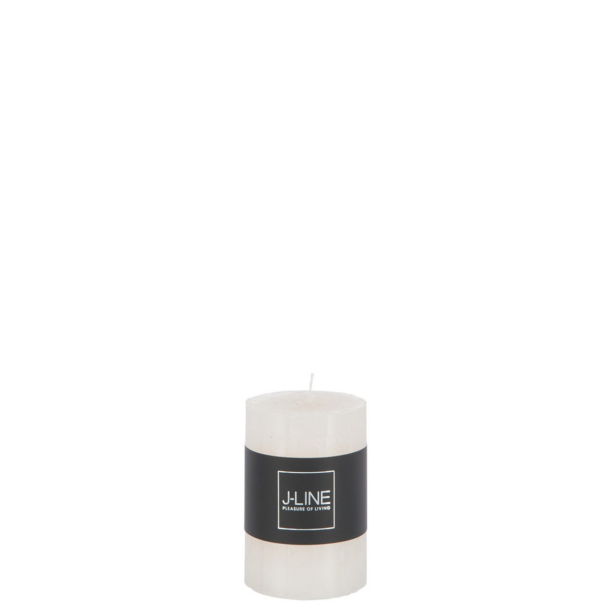 Lot de 6 bougies cylindriques J-Line Vanille, créant une ambiance chaleureuse