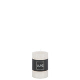 Lot de 6 bougies cylindriques J-Line Vanille, créant une ambiance chaleureuse