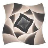 LED Plafond LAMBRE EFFET "LIORA" Ø 48 cm, avec de nombreuses fonctions, y compris la télécommande