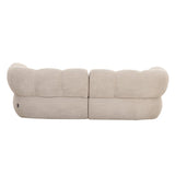 Canapé New York 2,5 places Beige - mise en scène avec des accessoires déco