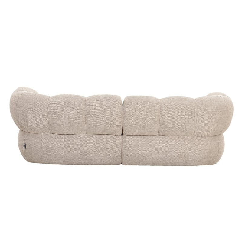Canapé New York 2,5 places Beige - mise en scène avec des accessoires déco