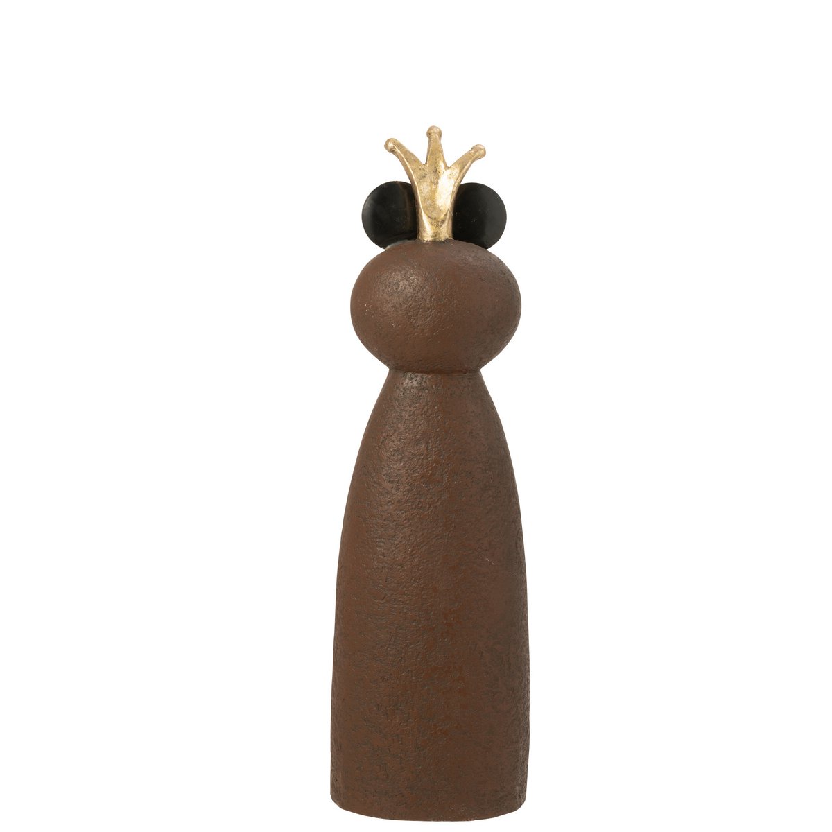 Figurine grenouille J-Line en magnésium, vue de face, style contemporain.