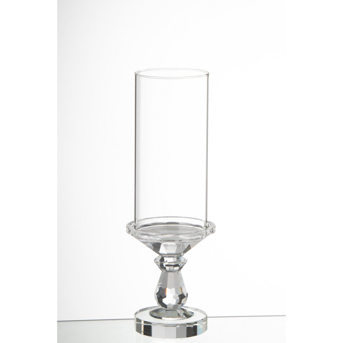 Bougeoir Marie en cristal, reflet lumineux