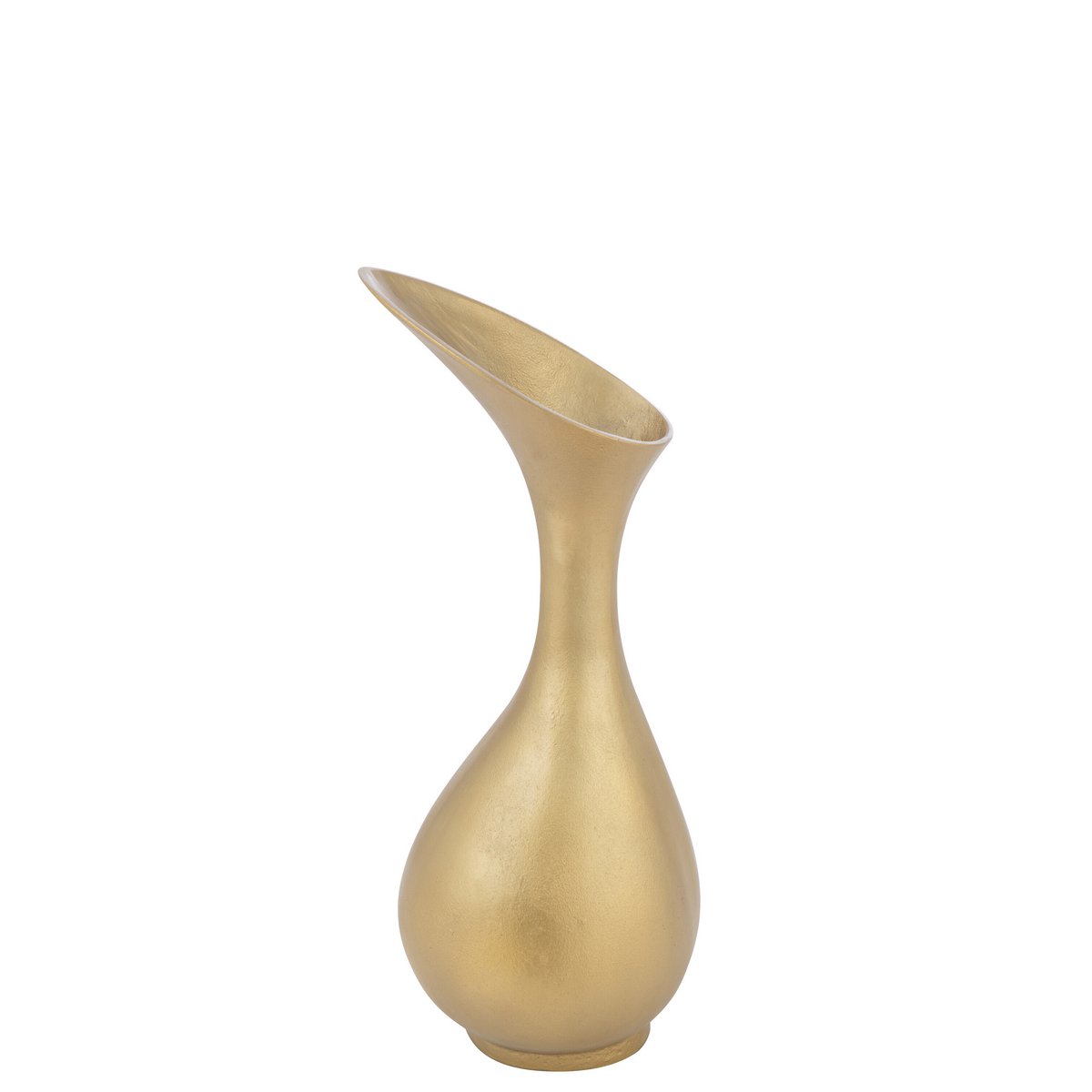 Vase Olivia en métal doré de J-Line, hauteur 60 cm, design moderne