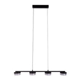 Lampe à pentence LED "CIMO" en métal et en plastique en noir, avec LED intégrée, longueur de 96 cm