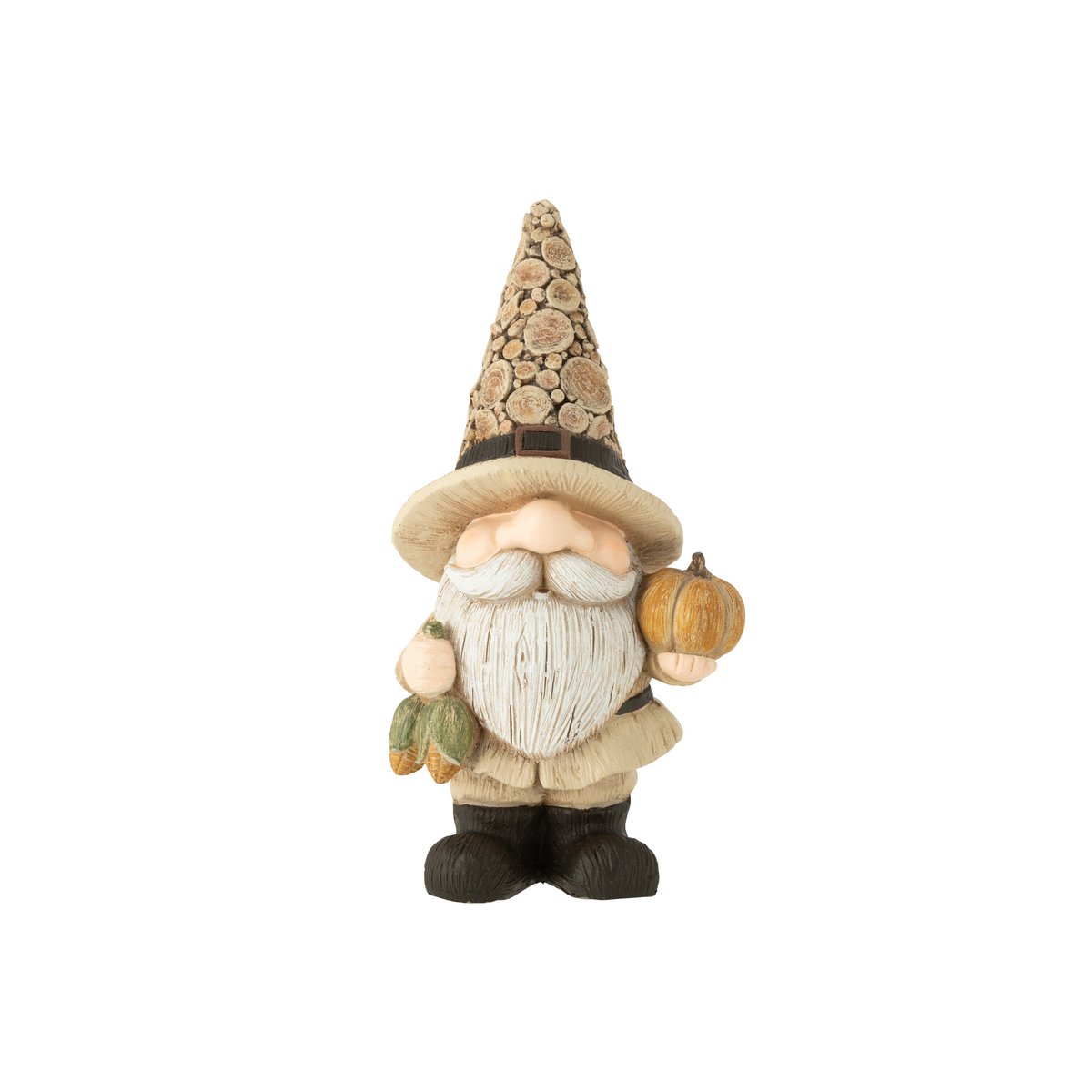 Vue latérale de la figurine J-Line Gnome, ambiance chaleureuse