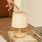 Lampe rechargeable en bois marron clair Rover