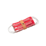 Masque buccal J-Line en coton rouge, vue de face