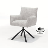 Focus Armchair - Fabric Oasis Bisque - Pet pivotant Black
