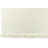 Couverture J-Line Chenille blanche, vue d'ensemble élégante