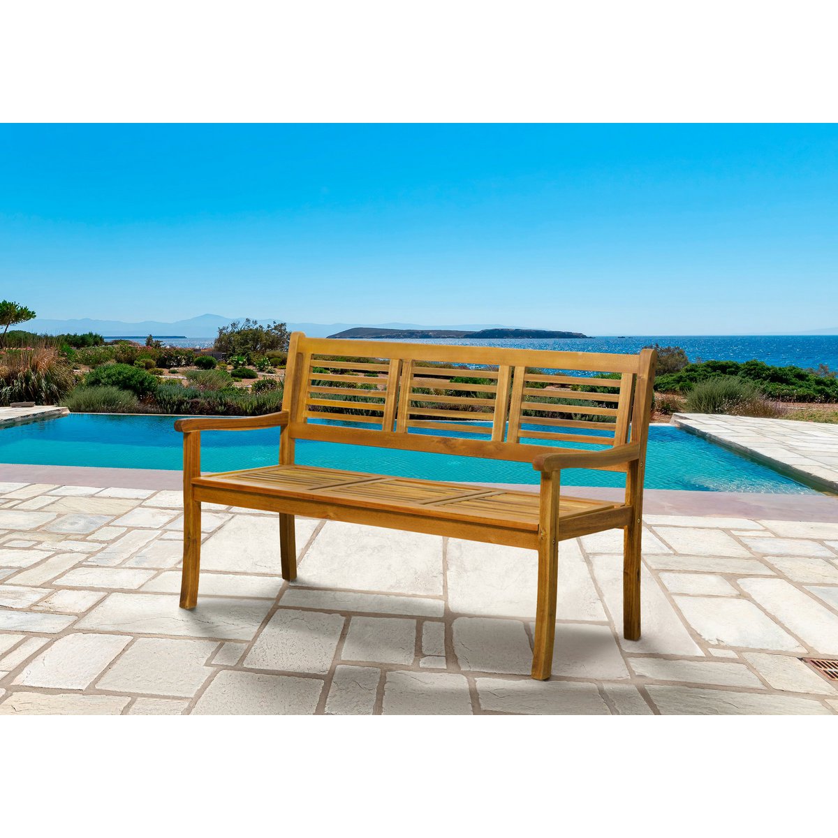 Jardinière sur une terrasse avec mobilier assorti