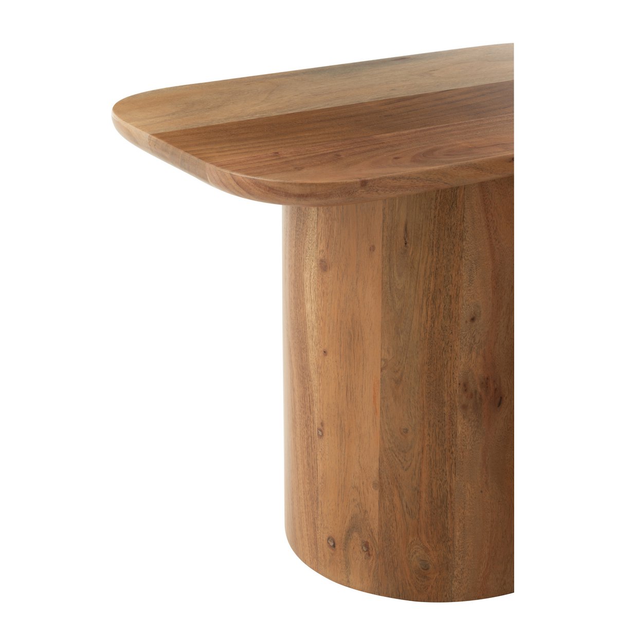 Détail du bois d'acacia de la table J-Line