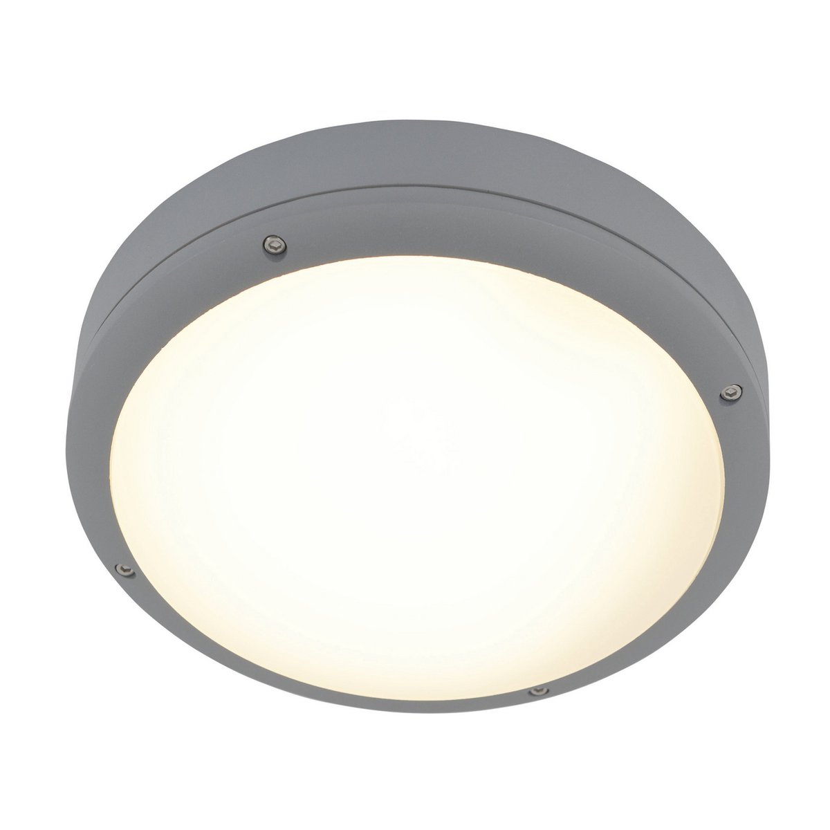 Plafond LED Karlstad - vue de face avec éclairage doux