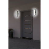 Lumières à LED "Flair", 30 cm en métal gris et en plastique, avec LED intégrée
