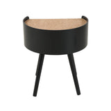 Table d'appoint avec espace de rangement ouvert
